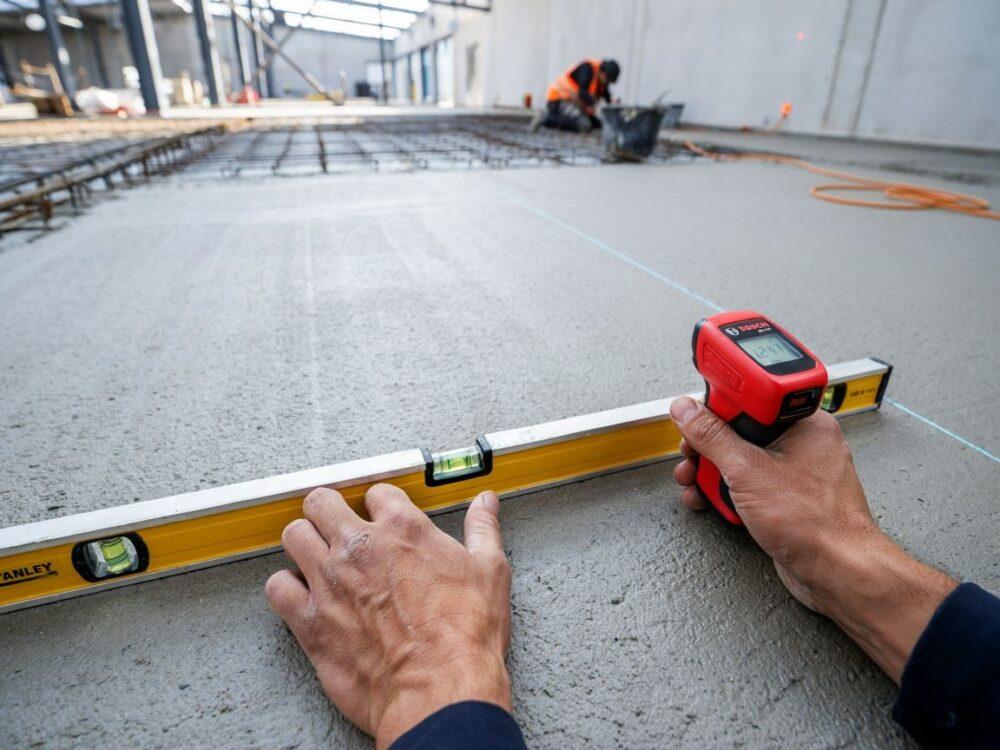 Laserowy pomiar posadzki